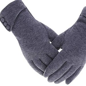 Women's Touch Screen Phone Fleece Windproof Gloves
